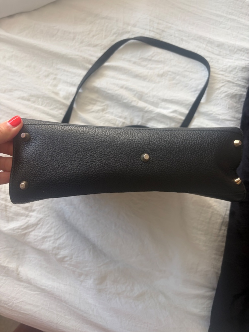 Furla Julia Medium Black Leather Shoulder Bag - Picture 8 of 15